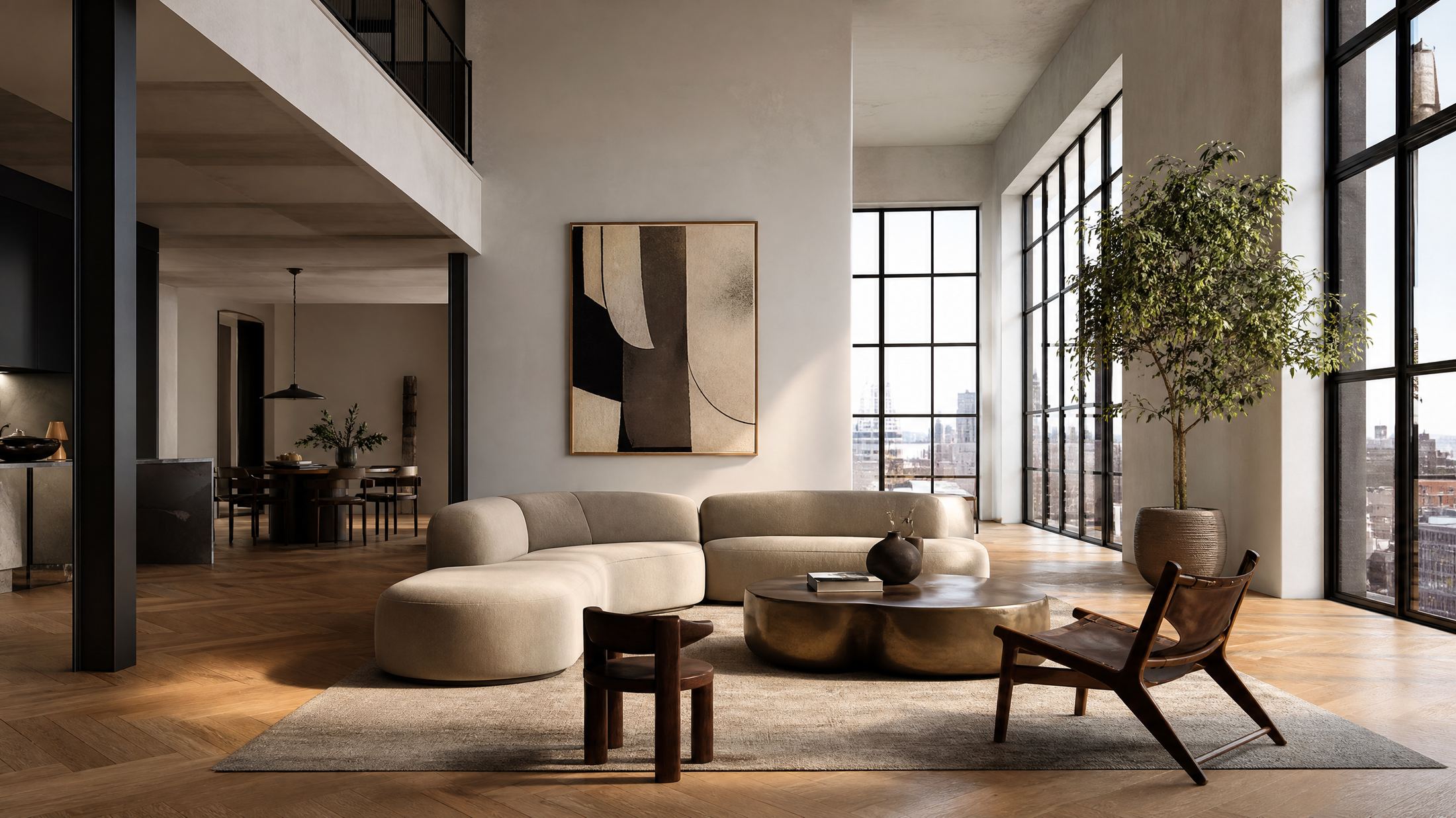 Modernes Loft-Interieur – Immobilienbewertung und Verkauf durch die 2BSY GmbH